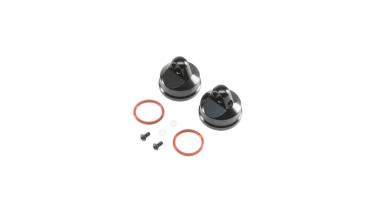Losi Shock Cap, Aluminum, Black (2): LST/2, 3XL-E - LOS343000
