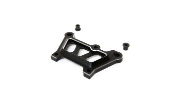 Losi Front Top Plate, Black, Aluminum: DBXL-E - LOS351008