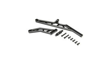 Losi Chassis Brace Set,Rear,Aluminum, Black: DBXL-E 2.0 - LOS351015