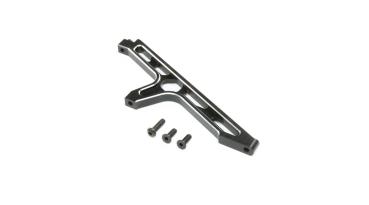 Losi Chassis Brace, Front, Aluminum, Black: DBXL-E 2.0 - LOS351016