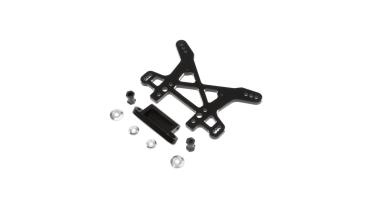 Losi Sto�d�mpferbr�cke hinten, schwarz, Aluminium: DBXL, MTXL - LOS354005