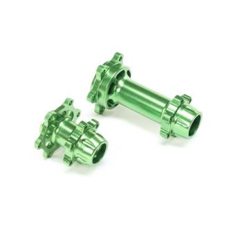 Losi Aluminum Hub Set Machined Green: Promoto-MX - LOS362002