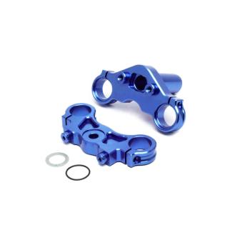 Losi Aluminum Triple Clamp Set Blue: Promoto-MX - LOS364003