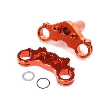 Losi Aluminum Triple Clamp Set Orange: Promoto-MX - LOS364004