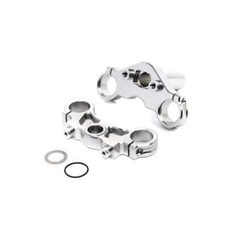 Losi Aluminum Triple Clamp Set Silver: Promoto-MX - LOS364006