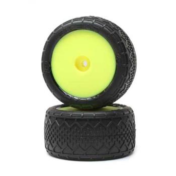 Losi BK Bar, RR Mounted, Yellow (2): Mini-B - LOS41016