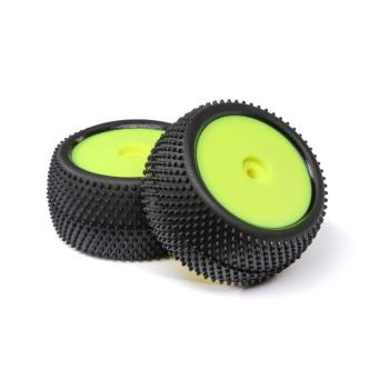 Losi Big Shot Rear Mounted Tires Yellow (2): Mini B - LOS41050