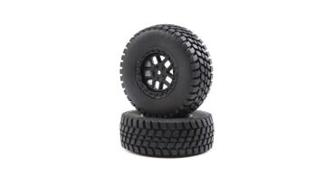 Losi Alpine Wheel and Tire Mounted (2): BR - LOS43025