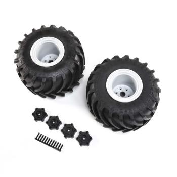 Losi Mounted Monster Truck Tires, L/R: LMT - LOS43034