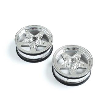 Losi Front Wheel, Chrome (2): 22S Drag - LOS43045