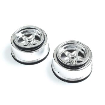 Losi Rear Wheel, Chrome (2): 22S Drag - LOS43046