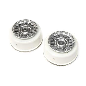Losi 2.2 / 3.0 Wheels Satin Plated (2): RZR Rey - LOS43054