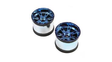Losi Wheel, 17mm, Black Chrome (2): LST 3XL-E - LOS44001