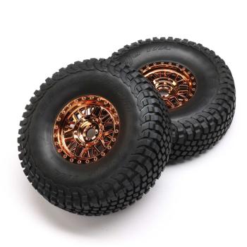 Losi Wheel Tire Mounted (2): 8X Super Lasernut - LOS45037