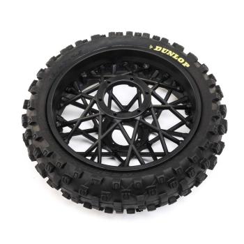 Losi Dunlop MX53 Rear Tire Mounted Black: Promoto-MX - LOS46005