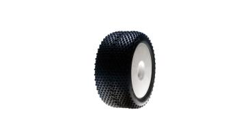 Losi Truggy Reifen verklebt weiße Felge 0 0ffset blaue Mischung - LOSA17701B