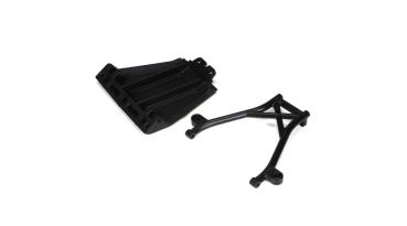 Losi Front Skid Plate,Bumper Brace & Spacers: 5TT - LOSB2574