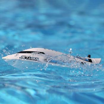 Proboat Jet Jam 12" Pool Racer, Brushed, White: RTR - PRB08031V2T2