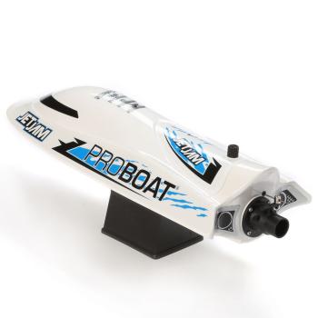 Proboat Jet Jam 12" Pool Racer, Brushed, White: RTR - PRB08031V2T2