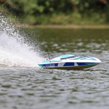 Proboat Sonicwake V2 36" Self-Righting, BL, White: RTR RC-Rennboot - PRB08032V2T2