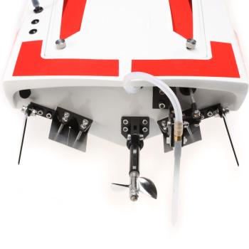 Proboat Impulse 32, V-Rumpf RC-Rennboot mit Brushless Motor, White/Red: RTR - PRB08037T2