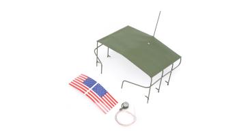 Proboat Bridge Canopy: 21-inch Alpha Patrol Boat - PRB286035