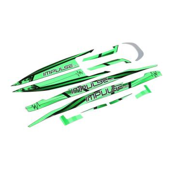Proboat Decal Set BLK/GRN: Impulse 32 - PRB289006