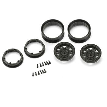Proline Fr, R Impulse 1.9 Blk Plastic Bead-Loc Whl:Crawler - PRO276903