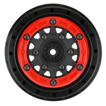 Proline 1/10 Raid Bead-Loc F/R 2.2"/3.0" SC (2) Rd/Blk - PRO281104