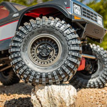Proline 1/6 Black Rhino Armory Alum 2.9 Dual Offset SCX6 Wheels (2) Gunmetal - PRO282600