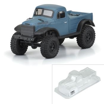 Proline 1946 Dodge Power Wagon Clear Body SCX24 JLU - PRO356500
