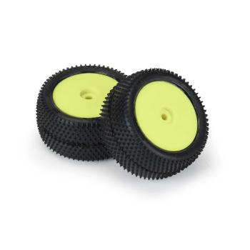 Proline Prism Carpet Tires MTD Yellow Mini-B Rear - PRO829712