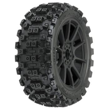 Proline Badlands MX M2 1/8 MTD Mach 10 Black Wheels F/R - PRO906721