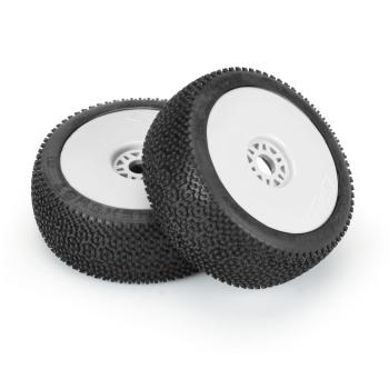 Proline 1/8 Hex Shot S3 Fr/Rr Bggy Tires Mntd 17mm Wht (2) - PRO9073233
