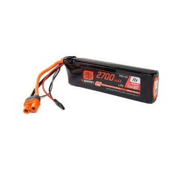 Spektrum 7.4V 2700mAh 2S 15C Smart G2 Receiver LiPo Battery: IC3 - SPMX-1056