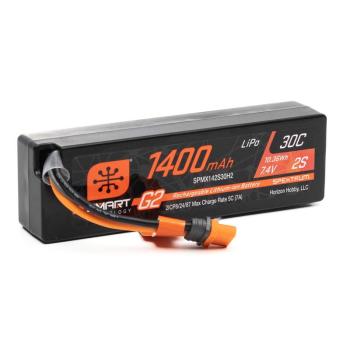 Spektrum 7.4V 1400mAh 2S 30C Smart G2 LiPo Battery: IC2 Connector - SPMX142S30H2