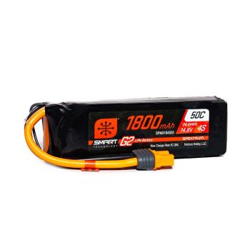 Spektrum 1800mAh 4S 14.8V Smart G2 LiPo 50C - SPMX184S50