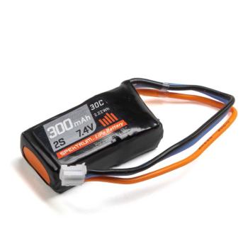 Spektrum 300mAh 2S 7.4V 30C LiPo Battery - SPMX3002S30