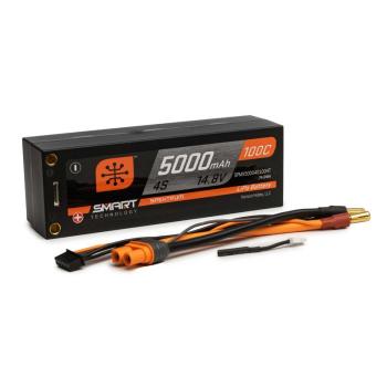 Spektrum 5000mAh 4S 14.8V 100C Smart LiPo Short - SPMX50004S100HT