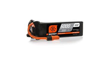 Spektrum 5000mAh 6S 22.2V 50C Smart LiPo Battery - SPMX50006S50