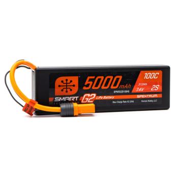 Spektrum 5000mAh 2S 7.4V Smart G2 LiPo 100C - SPMX52S100H5