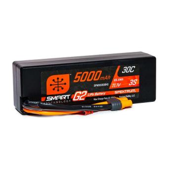 Spektrum Smart Lipo Akku 5000mAh 3S 11.1V Smart G2 LiPo 30C Hard Case - SPMX53S30H3