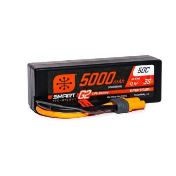 Spektrum Smart Lipo Akku 5000mAh 3S 11.1V Smart G2 LiPo 50C Hard Case - SPMX53S50H5