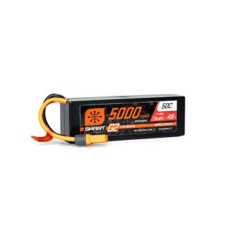 Spektrum Smart Lipo Akku 5000mAh 4S 14.8V Smart G2 LiPo 50C Hard Case - SPMX54S50H5