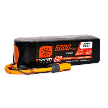 Spektrum Smart Lipo Akku 5000mAh 6S 22.2V Smart G2 LiPo 50C - SPMX56S50