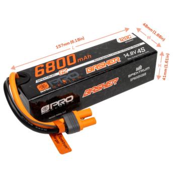 Spektrum Lipo Akku 6800mAh 4S 14.8V Smart Pro Basher LiPo 120C - SPMXB4S68