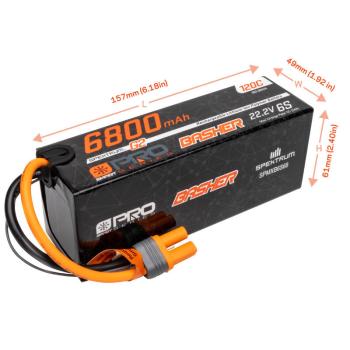 Spektrum Lipo Akku 6800mAh 6S 22.2V Smart Pro Basher LiPo 120C - SPMXB6S68