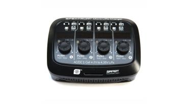 Spektrum Smart Micro 4 port AC/DC 1S LiPo Charger - SPMXC1040I