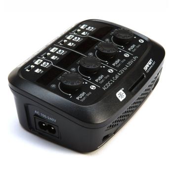 Spektrum Smart Micro 4 port AC/DC 1S LiPo Charger - SPMXC1040I