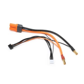 Spektrum Adapter: IC5 Battery / 5mm Male Bullets with 6 wire: 2S/4S Smart Pro Race Batteries - SPMXCA515
